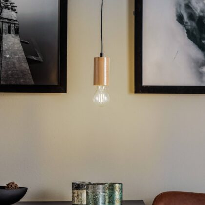 Levné svítidlo od značky Eko-Light světlé dřevo dřevo/ocel