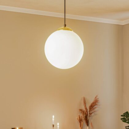 Levné svítidlo od značky Eko-Light opál/černá/zlatá sklo/ocel