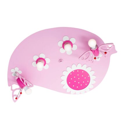 Levné svítidlo od značky Elobra růžová/pink/bílá dřevo