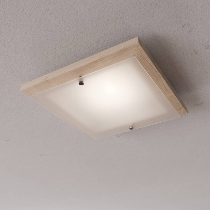 Levné svítidlo od značky Envostar světlé dřevo/satinované dřevo/sklo
