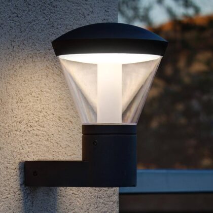 Levné svítidlo od značky FARO BARCELONA tmavě šedá/průhledná hliníkový odlitek/polykarbonát