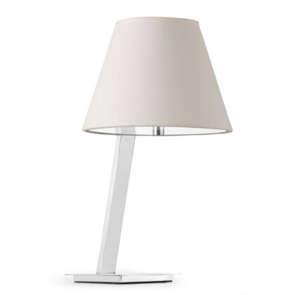Levné svítidlo od značky FARO BARCELONA bílá/chrom kov/plast/textil