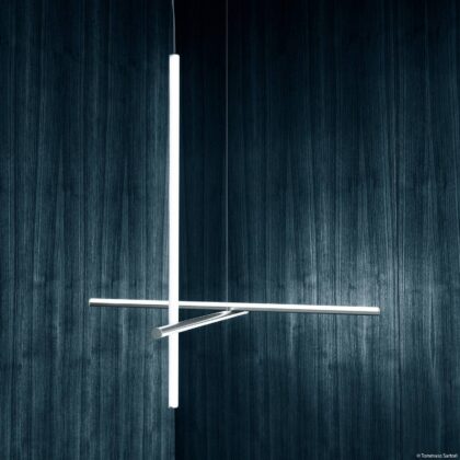 Levné svítidlo od značky FLOS argent moon hliník/opál-platina-silikon