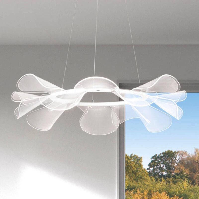 Levné svítidlo od značky Fabas Luce bílá kov/metakrylát