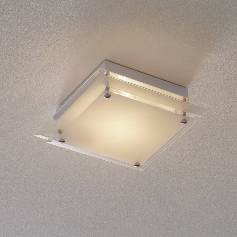 Levné svítidlo od značky Fabas Luce stříbrná/bílá satinovaná kov/sklo