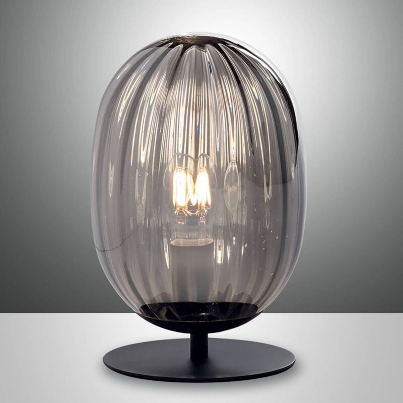 Levné svítidlo od značky Fabas Luce kouřově šedá/černá sklo/kov