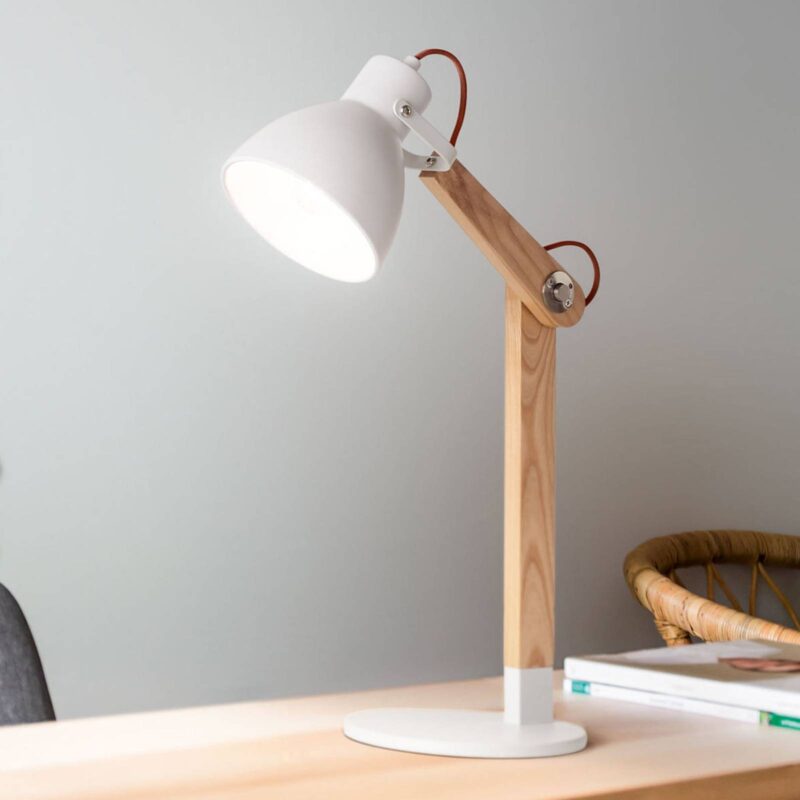 Levné svítidlo od značky Fabas Luce jasanové dřevo/bílá kov/dřevo