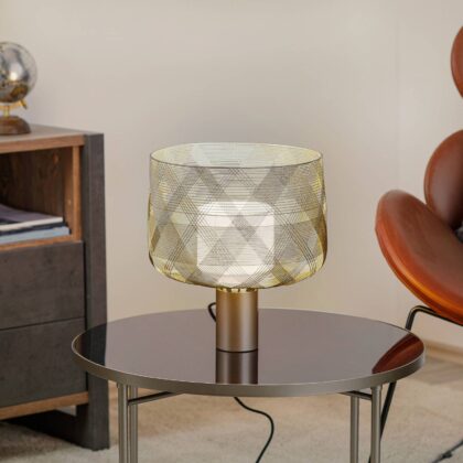 Levné svítidlo od značky Forestier metalická šedá kov/textil