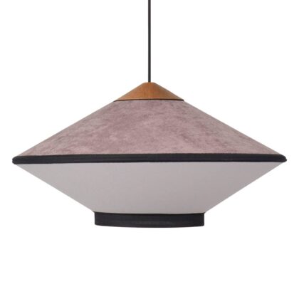 Levné svítidlo od značky Forestier růžová kov/samet/textil