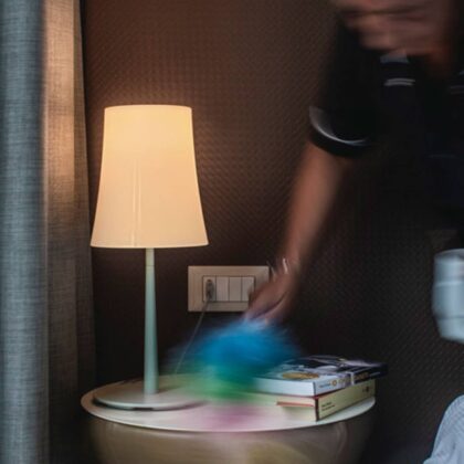 Levné svítidlo od značky Foscarini šalvějová polykarbonát/ocel lakovaná
