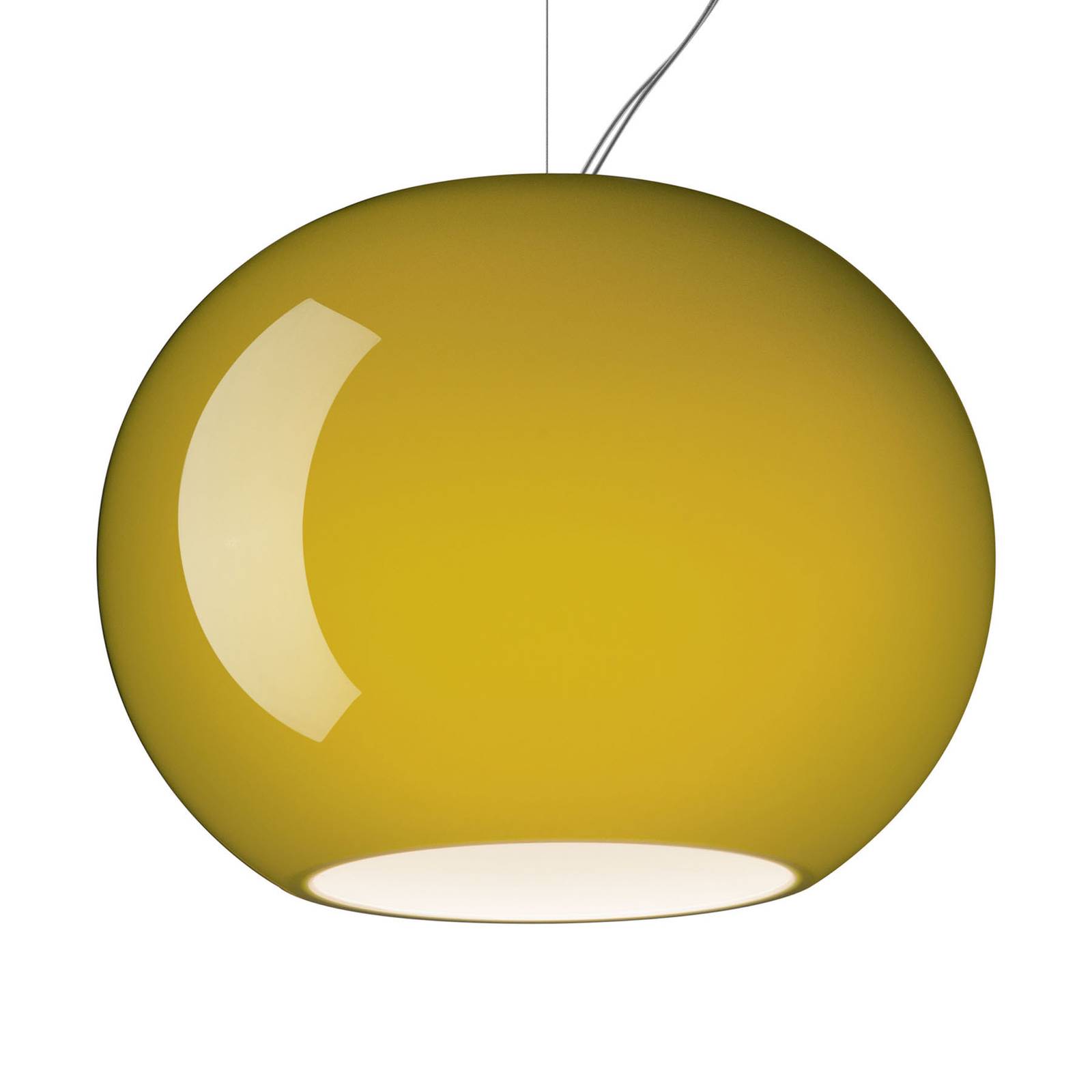 Levné světlo Foscarini Buds 3 LED závěsné Levné svítidlo od značky Foscarini žlutozelená sklo foukané