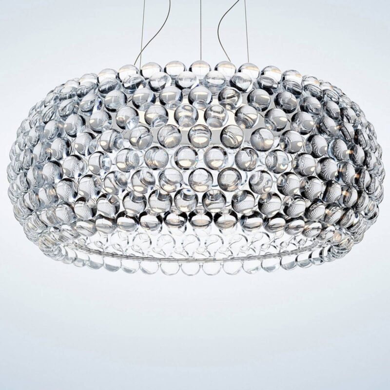 Levné svítidlo od značky Foscarini transparentní foukané opálové sklo/PMMA plast/ocel/hliník