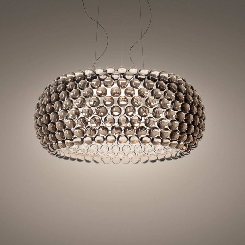 Levné svítidlo od značky Foscarini kouřově šedá foukané opálové sklo/PMMA plast/ocel/hliník