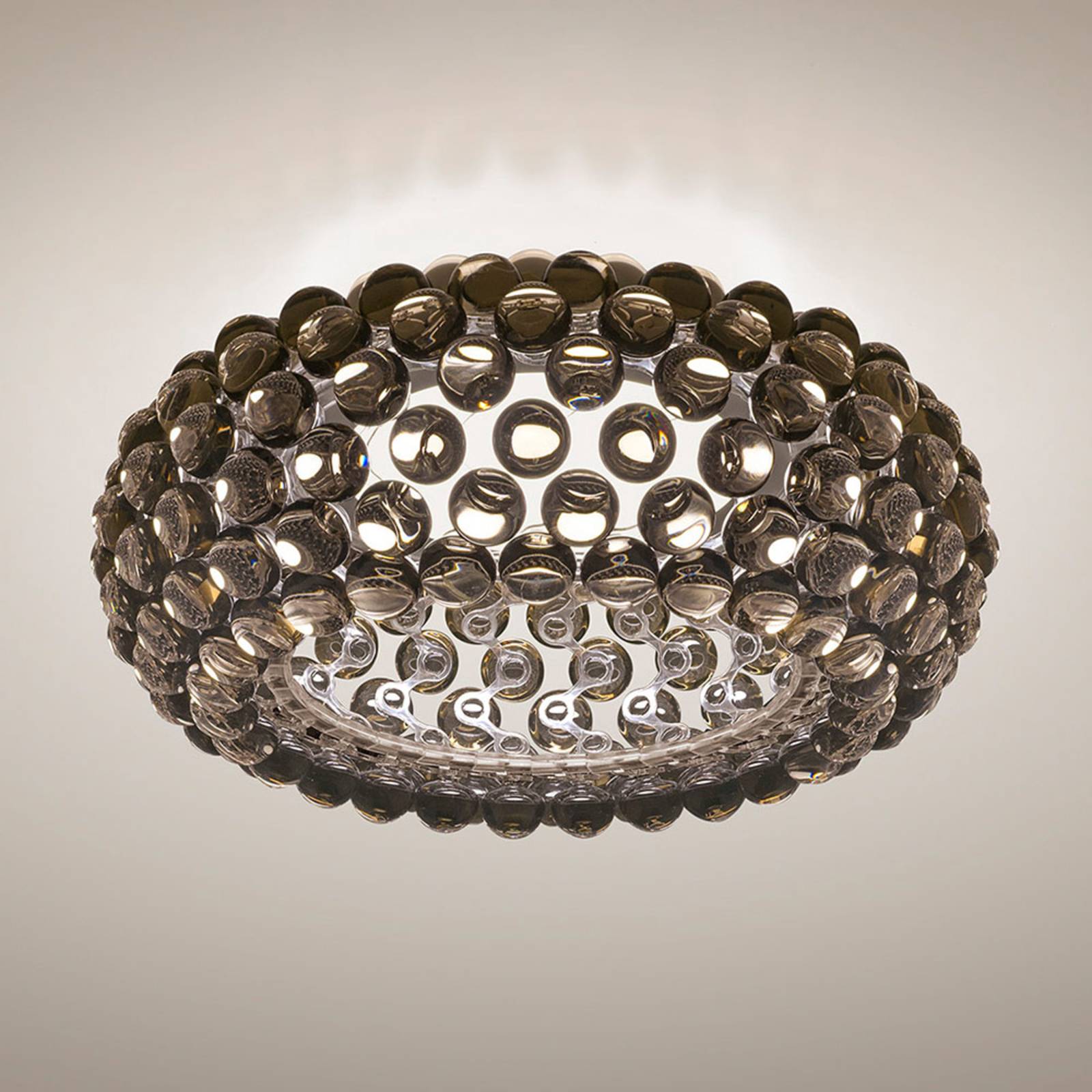 Levné světlo Foscarini Caboche Plus MyLight stropní světlo šedá Levné svítidlo od značky Foscarini kouřově šedá PMMA plast/ocel/hliník