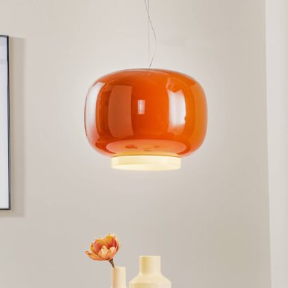 Levné svítidlo od značky Foscarini oranžová sklo foukané/lakované