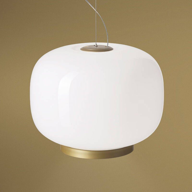 Levné svítidlo od značky Foscarini opálová/zlatá sklo foukané