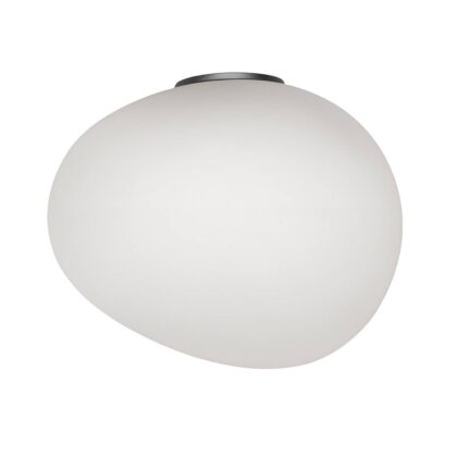 Levné svítidlo od značky Foscarini bílá satinovaná/grafit ručně foukané sklo/kov