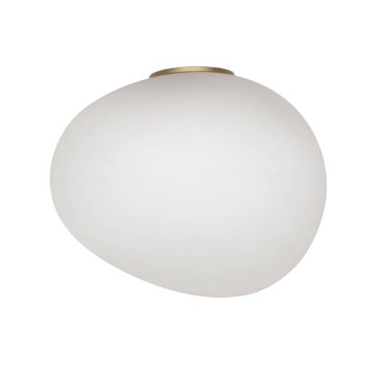 Levné svítidlo od značky Foscarini bílá satinovaná/zlatá ručně foukané sklo/kov