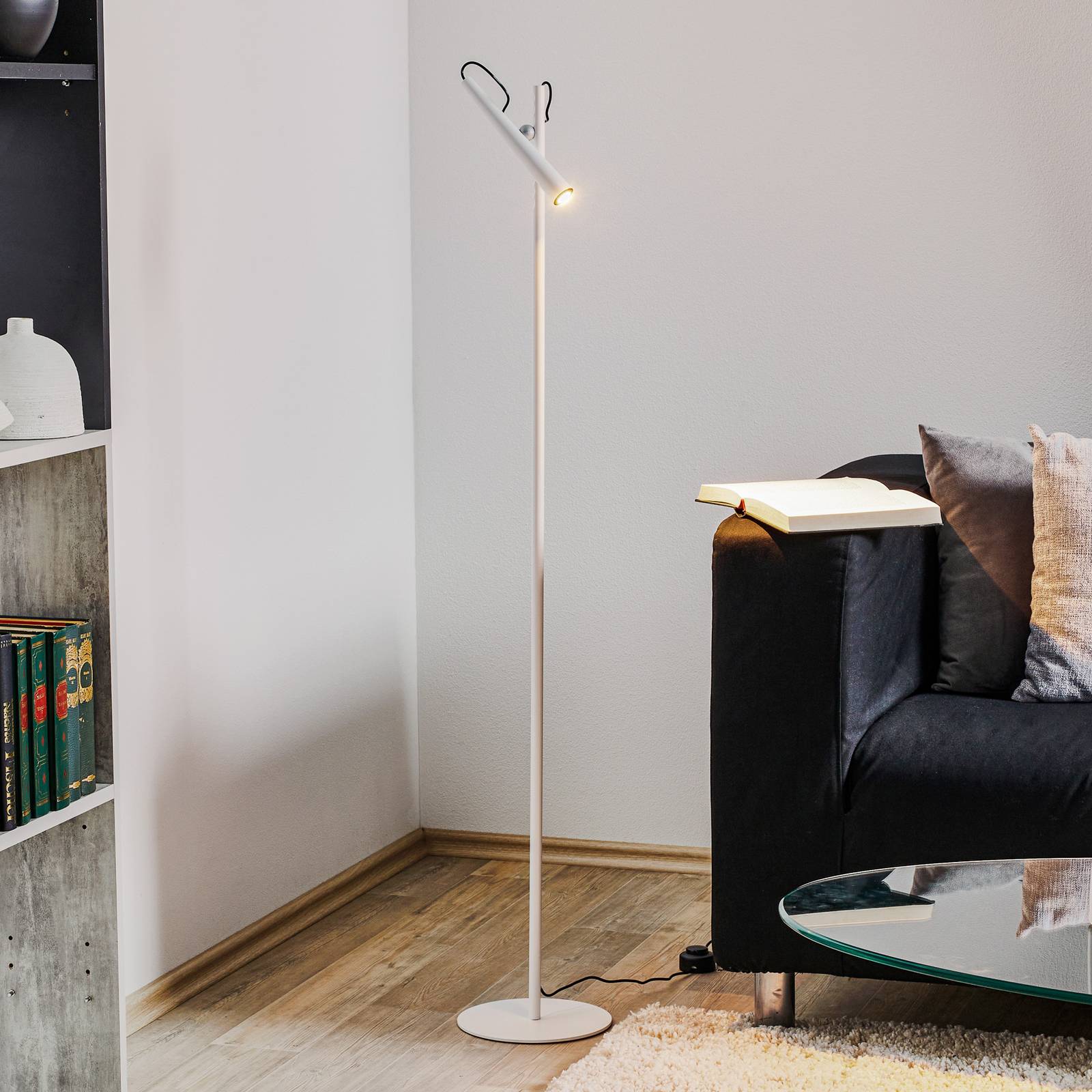 Levné světlo Foscarini Magneto LED stojací lampa Levné svítidlo od značky Foscarini bílá ocel/ABS