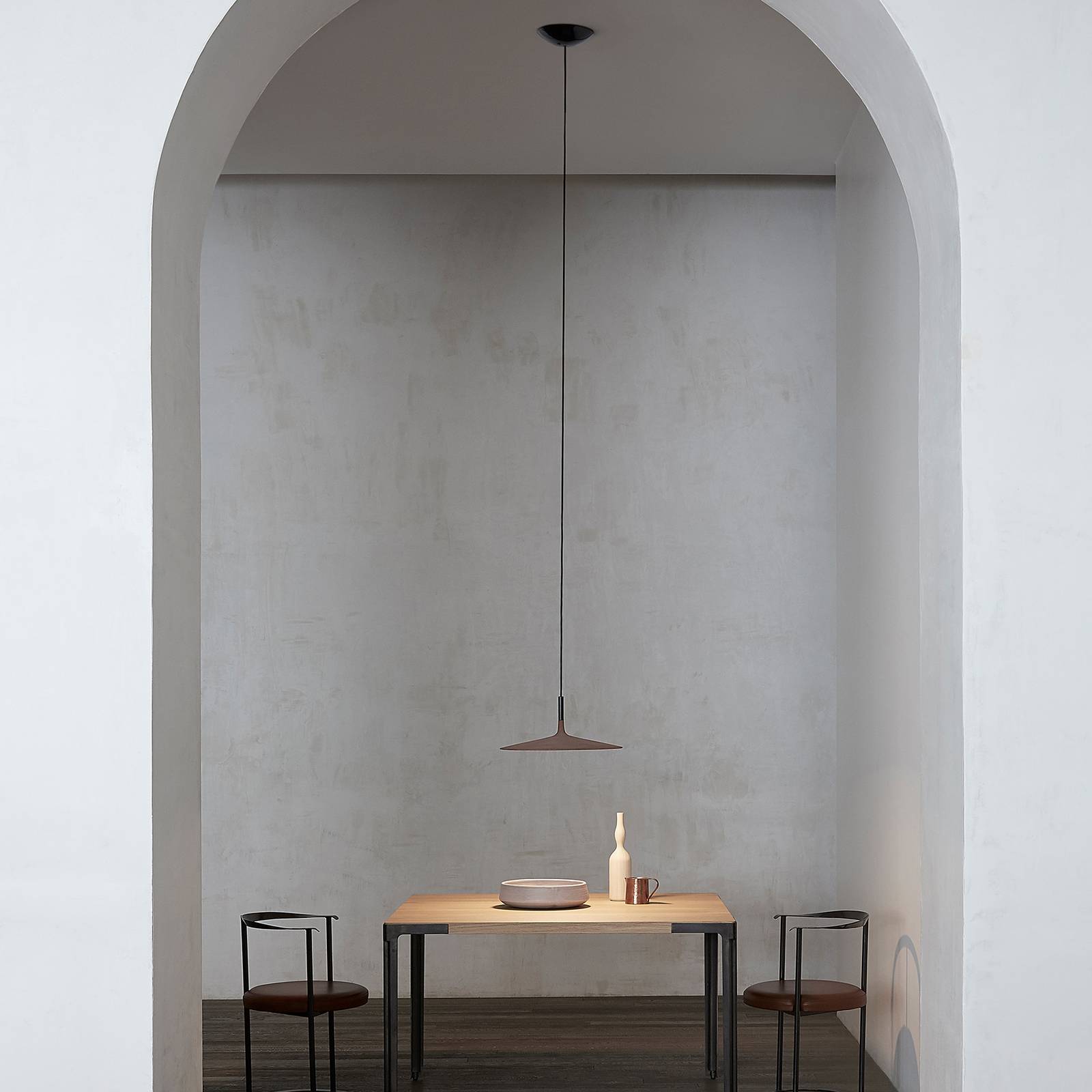 Levné světlo Foscarini MyLight Aplomb large Levné svítidlo od značky Foscarini hnědá beton ručně litý/hliník