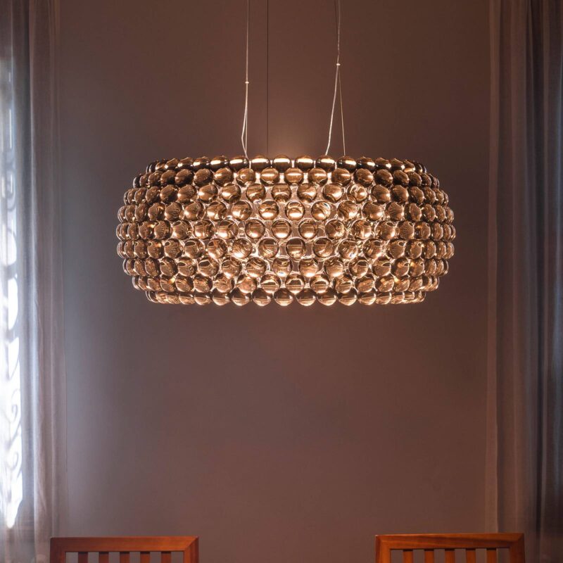 Levné svítidlo od značky Foscarini transparentní foukané opálové sklo/PMMA plast/ocel/hliník