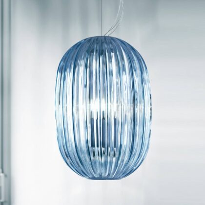 Levné svítidlo od značky Foscarini modrá polykarbonát/ocel