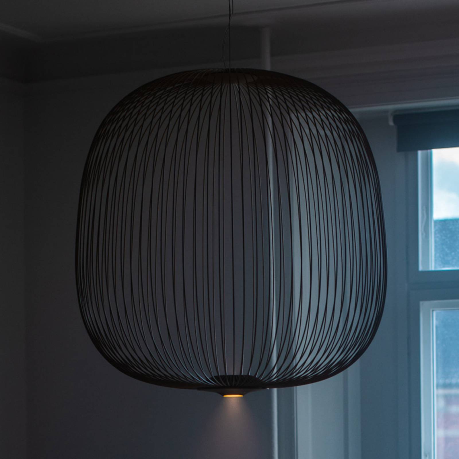Levné světlo Foscarini Spokes 2 LED závěsné světlo grafit Levné svítidlo od značky Foscarini grafit ocel lakovaná/hliník