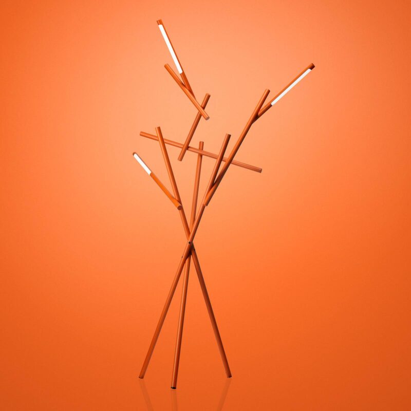 Levné svítidlo od značky Foscarini oranžová hliník lakovaný/polykarbonát