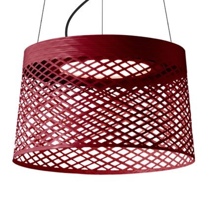 Levné svítidlo od značky Foscarini karmínově červená kompozitní materiál ze skleněných vláken/PMMA/kov/hliník