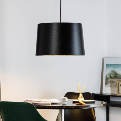 Levné svítidlo od značky Foscarini černá kompozitní materiál ze skleněných vláken/PMMA/polykarbonát