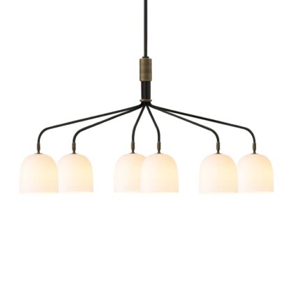 Levné svítidlo od značky GUBI antracitová/bílá Kostní porcelán/kov