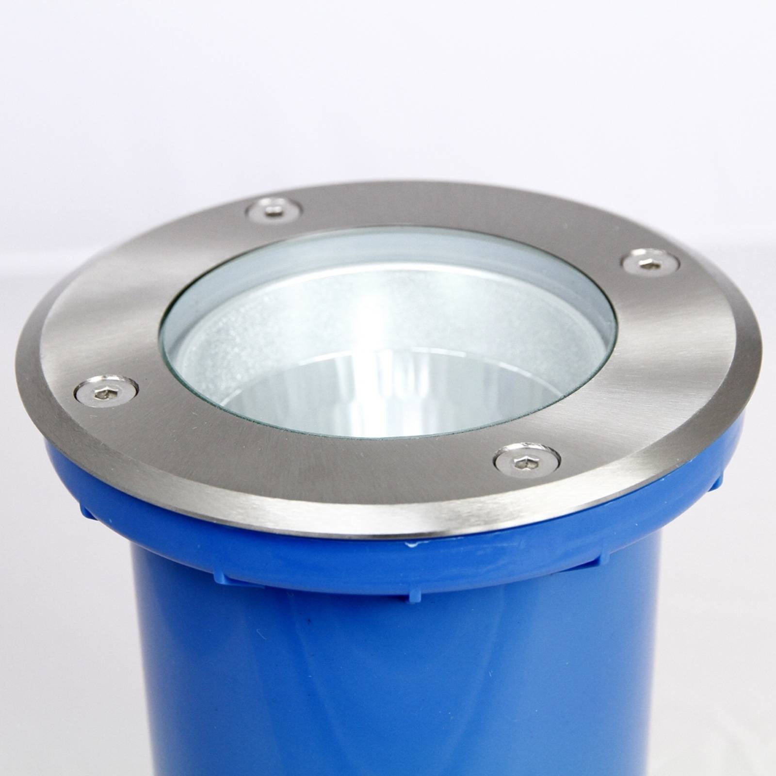 Levné světlo Heitronic Kulatý zemní zápustný reflektor Berlín Levné svítidlo od značky Heitronic nerez/čirá nerez/plast