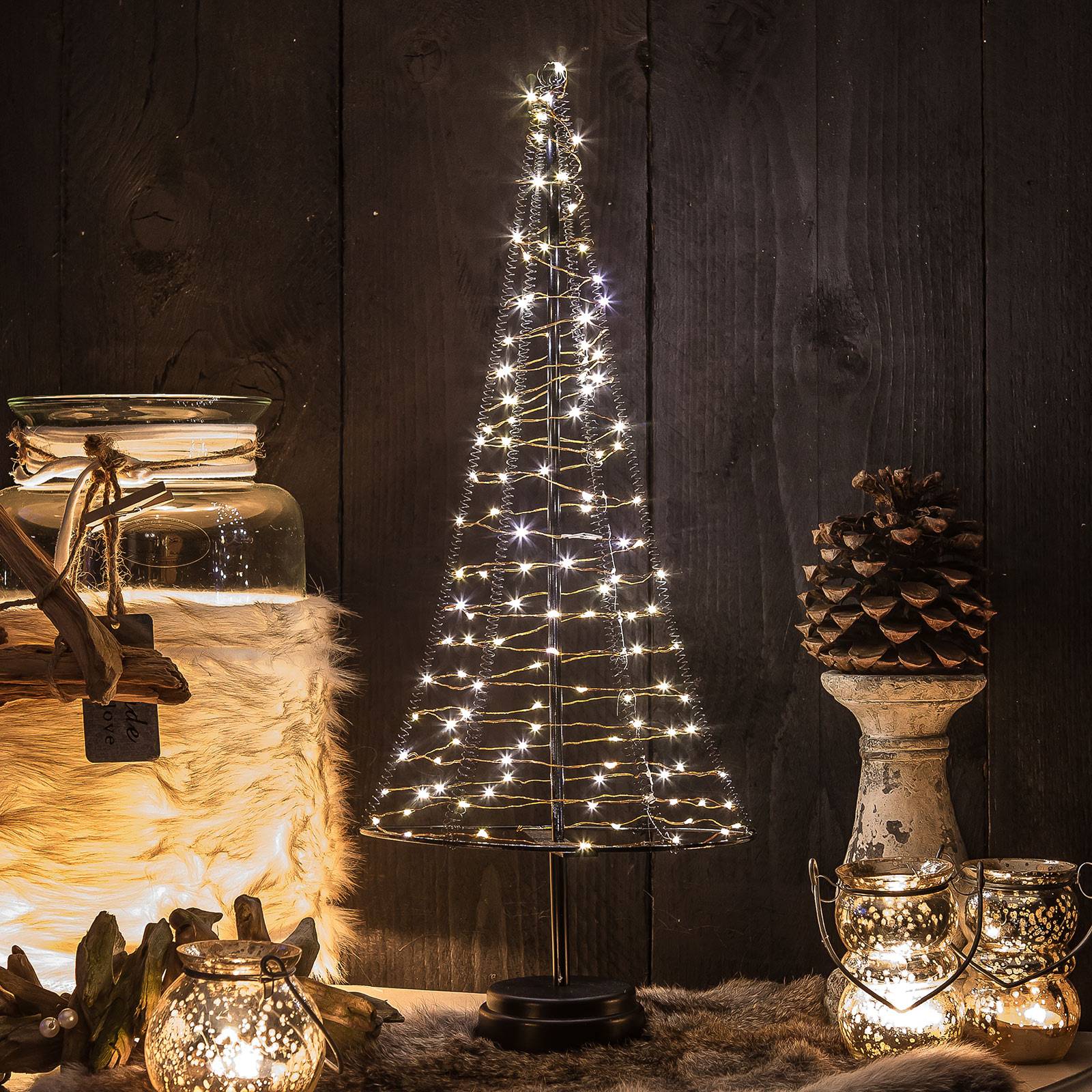Levné světlo Hemsson Stromek Santa's Tree Levné svítidlo od značky Hemsson černá/měď plast ABS/ocel s práškovým lakem/měď