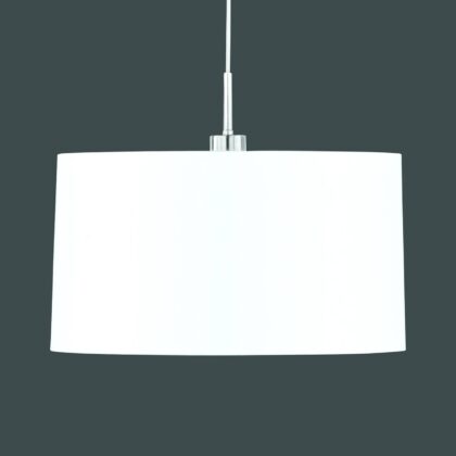 Levné svítidlo od značky Hufnagel niklová matná/bílá kov/chintz