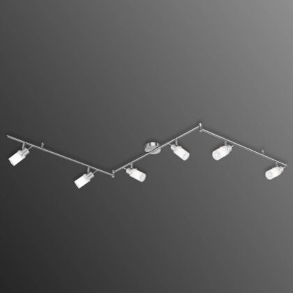 Levné svítidlo od značky JUST LIGHT. ocel/bílá satinovaná ocel/sklo