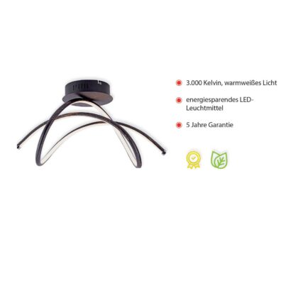 Levné svítidlo od značky JUST LIGHT. rezavě hnědá ocel/plast
