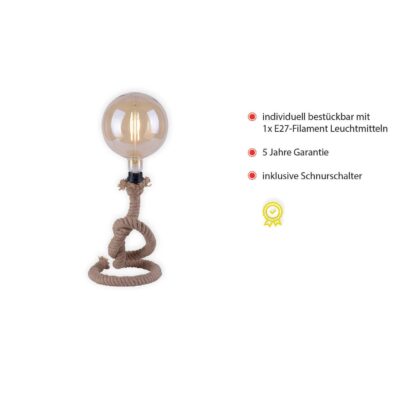 Levné svítidlo od značky JUST LIGHT. světle hnědá lano