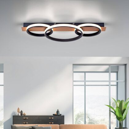 Levné svítidlo od značky JUST LIGHT. černá/světle hnědá Hliník/železo/plast