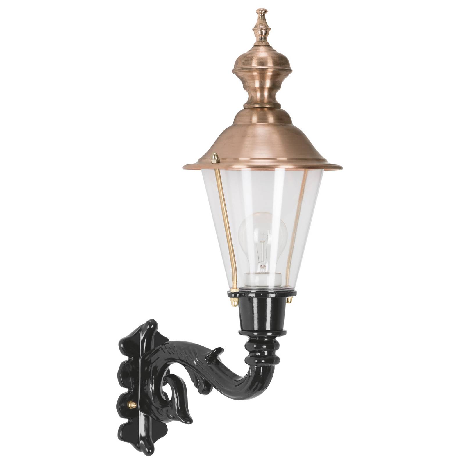 Levné světlo K.S. Verlichting Venkovní nástěnné svítidlo Hoorn Levné svítidlo od značky K.S. Verlichting měděná/čirá Hliník/měď/plexisklo