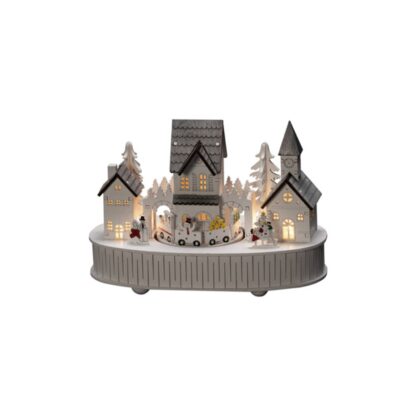 Levné svítidlo od značky Konstsmide Christmas bílá/šedá dřevo