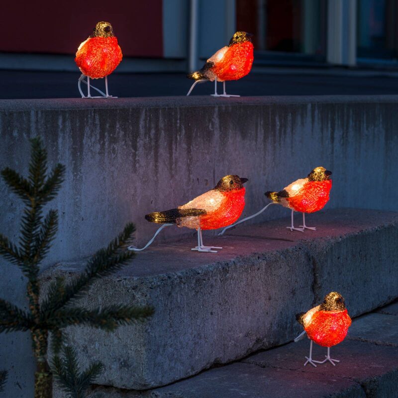 Levné svítidlo od značky Konstsmide Christmas červená/hnědá/bílá Akryl