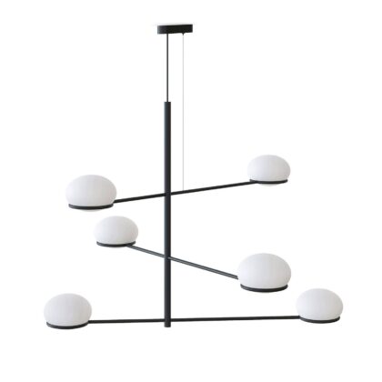 Levné svítidlo od značky LEDS-C4 černý/bílý ocel/hliník/polykarbonát