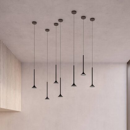 Levné svítidlo od značky LEDS-C4 černá matná hliník/ocel/PMMA
