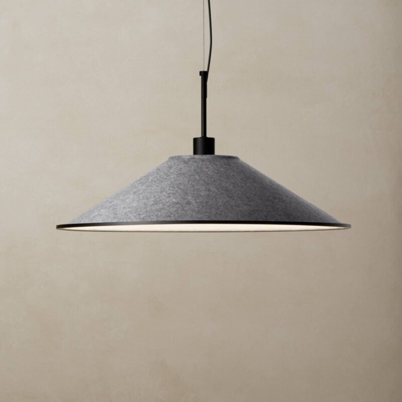 Levné svítidlo od značky LEDS-C4 černá/světle šedá ocel/plast (PMMA)/plsť