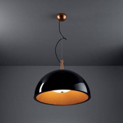 Levné svítidlo od značky LEDS-C4 černá/zlatá kov/plast/textil/sklo