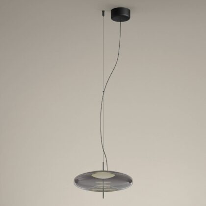 Levné svítidlo od značky LEDS-C4 černá metalíza/kouřově šedá ocel/sklo