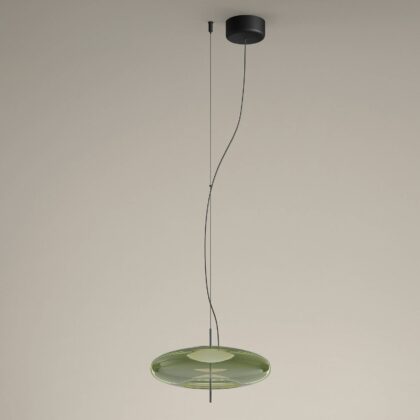 Levné svítidlo od značky LEDS-C4 černá metalíza/zelená ocel/sklo