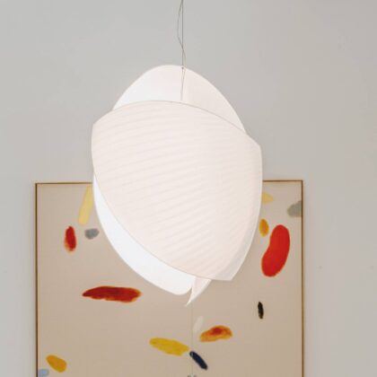 Levné svítidlo od značky LEDS-C4 chrom/bílá ocel/japonský papír
