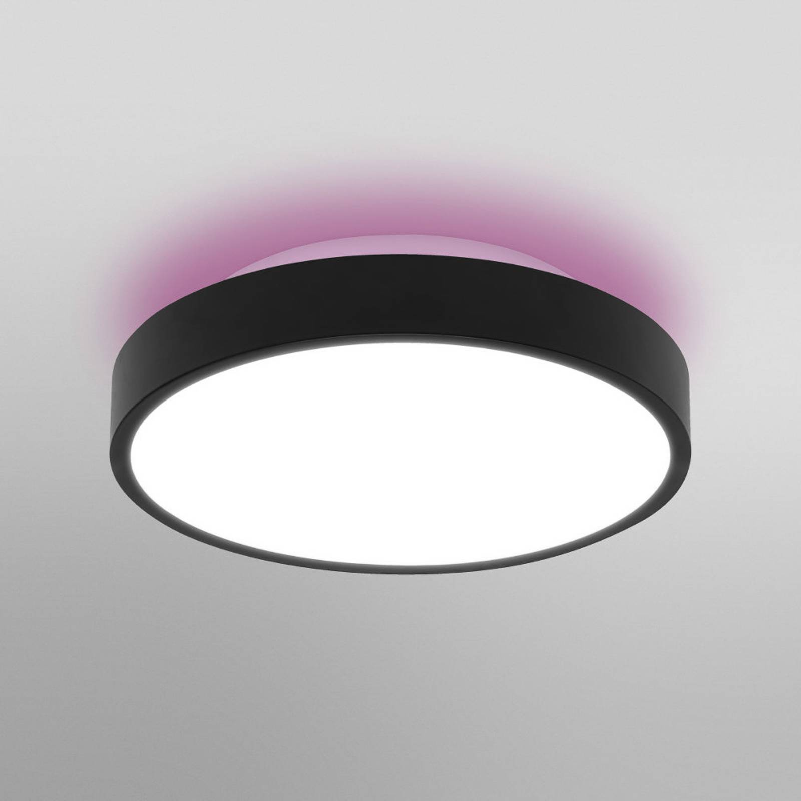 Levné světlo LEDVANCE SMART+ WiFi Orbis Backlight černá Ø35cm Levné svítidlo od značky LEDVANCE SMART+ černá/bílá kov/polykarbonát