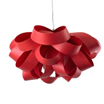 Levné svítidlo od značky LZF LamPS červený dřevěná dýha/kov
